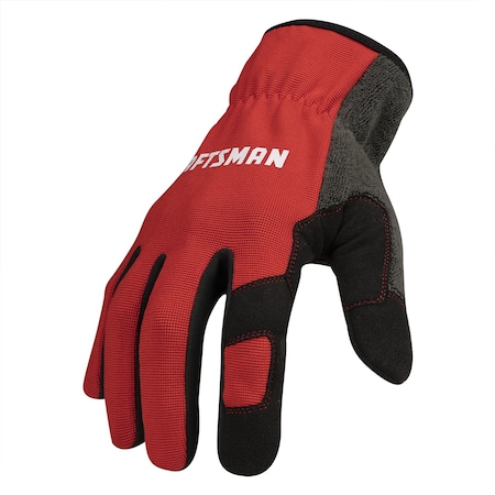 Craftsman Touchscreen Compatible Unisex Speed Cuff Easy SlipOn Gloves, Large, PR CMMT14190